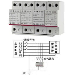 浪涌保护器的作用及接线图 保障电气联接的安全屏障